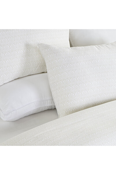 Cottage Boutique Blanche 3pcs cotton duvet cover 260*220cm - 300 thread count white