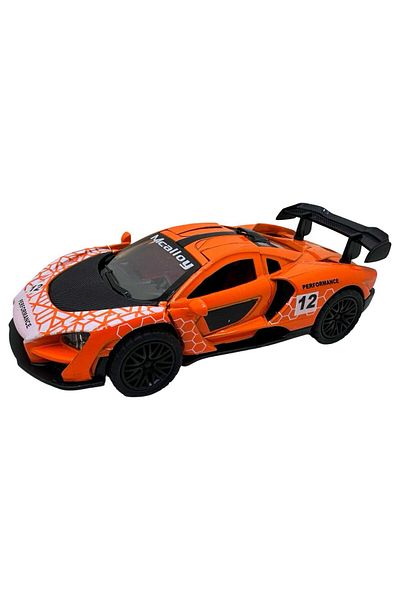 JPT Macheta replica Hiper car McLaren de curse 1/38 portocalie