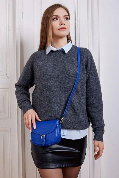 glowfit Geantă Saks Blue Cap pentru damă, cu cataramă și curea în cruce