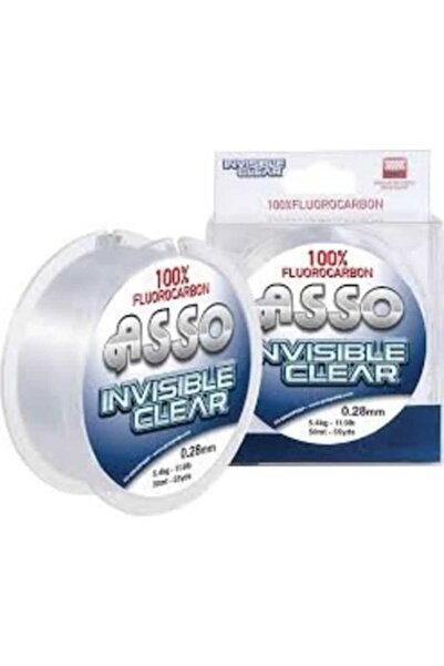 Mimteam ASSO Fluorocarbon Invisible Clear Fishing Line 50m, 0.40 mm