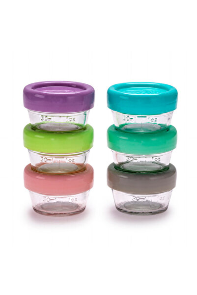 Melii Sklenená nádoba na potraviny 2 oz 6 ks