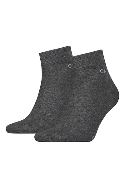 Calvin Klein , Set de sosete scurte - 2 perechi, Gri inchis melange, 39-42