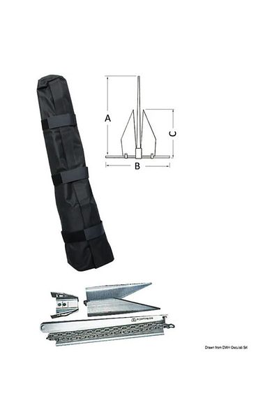 OSCULATI Ancoră demontabilă tip fortăreață, 3,2-21,2 kg