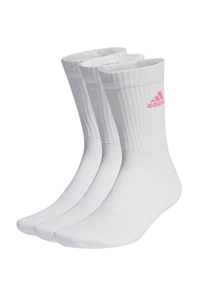 Adidas Sportswear Set of long unisex socks with ribbing - 3 pairs, Off-White, Size 37-39