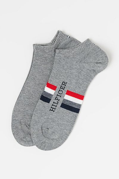 Tommy Hilfiger Set de șosete până la gleznă cu imprimeu logo - 2 perechi