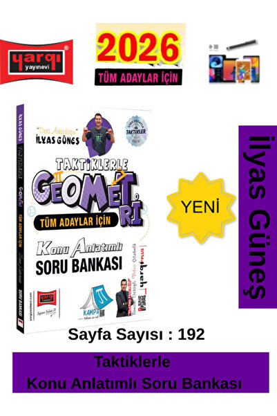 Yediiklim Yayınları Yargı Tüm Aday İçin Taktiklerle Temel Geometri Konu Anlat...