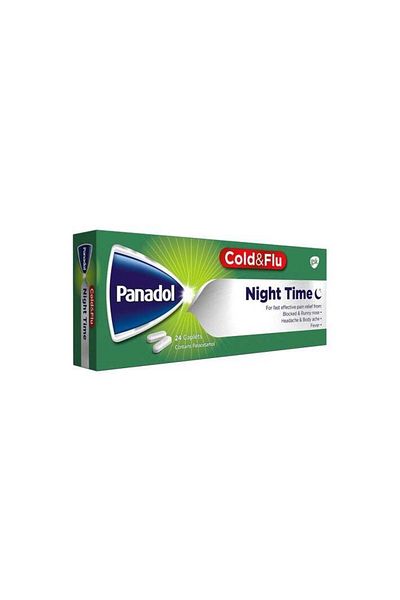 Panadol Cold & Flu, Relieves Cold Symptoms - 24 Tablets