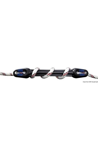 OSCULATI Compensator Ancoraj Unimer U-Cleat, Diametru Linie 10/12 mm, Lungime 332 mm, Material EPDM