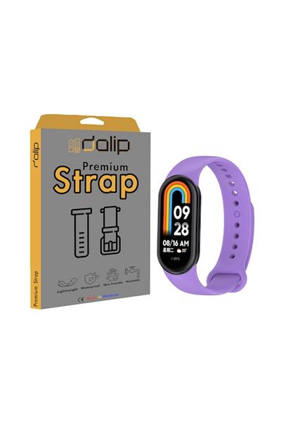 dalip Xiaomi Mi Band 8 and Mi Band 8 NFC Strap, FlexiBelt, Silicone, Purple