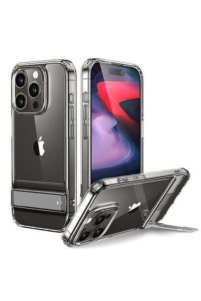 Dali Protective Case Compatible with Apple iPhone 15 Pro, Air Shield Boost, with Stand, Silicon, Transpar