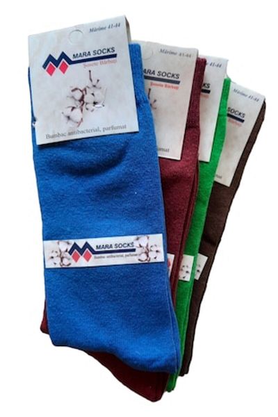 Mara Socks Set 8 perechi de șosete lungi bărbătești, bumbac, multicolore E, 41-44EU