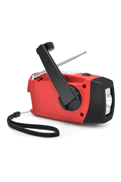 Poro Online Portable emergency radio PORO 87, Flashlight, Solar charging, Crank