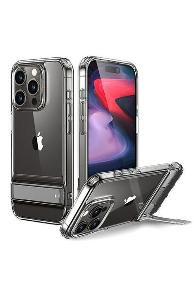 Dali Protective Case Compatible with Apple iPhone 15 Pro, Air Shield Boost, with Stand, Silicon, Transpar