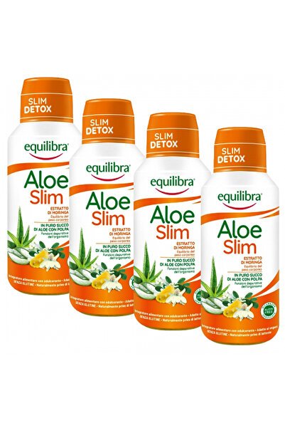 Equilibra ALOE VERA SLIM, Pachet 4 Sticle x 500 ml - Pentru și