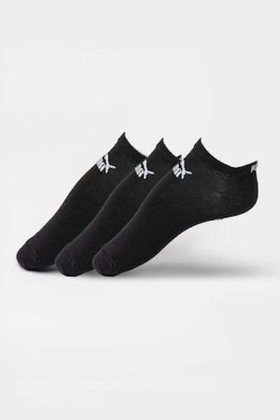 Puma , Unisex Ankle Socks with Logo Pattern - 3 Pairs, Black, Dirty White, Size 43-46 EU