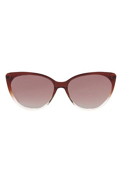 Dali Women's Cat-Eye Sunglasses with UV Filter, Brown Lens