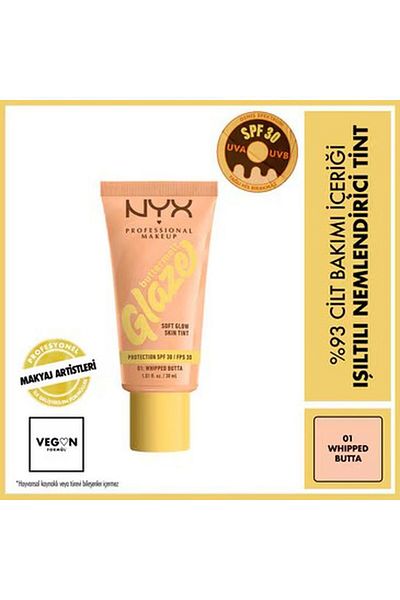 NYX Buttermelt Glaze Shimmering Moisturizing Tint Whipped Butta 01