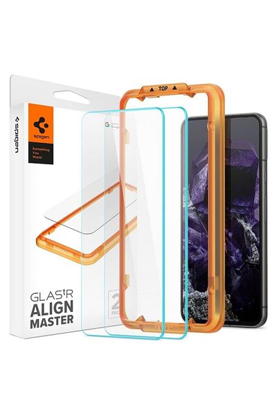 Spigen Display Protection for Google Pixel 8 set 2, Easy Fit, F69, Protective glass, Transparent