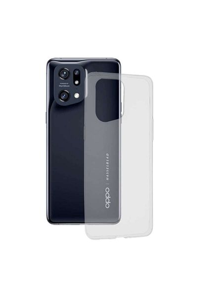 dalip Protective Case Compatible with Oppo Find X5 Pro, Transparent Silicone, Clear