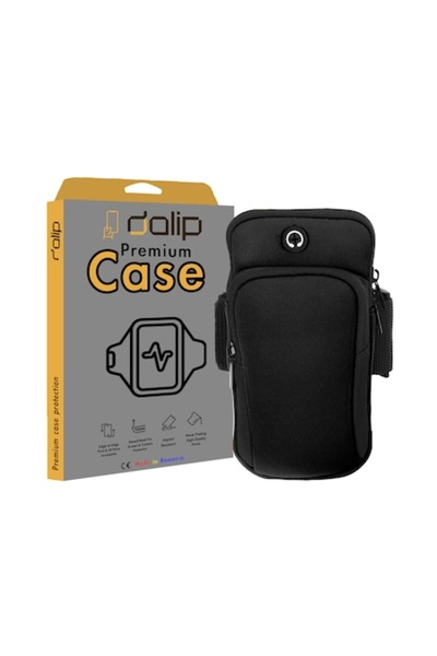 dalip Husă tip bandă de braț pentru telefon de 7 inch, BeFit, neagră