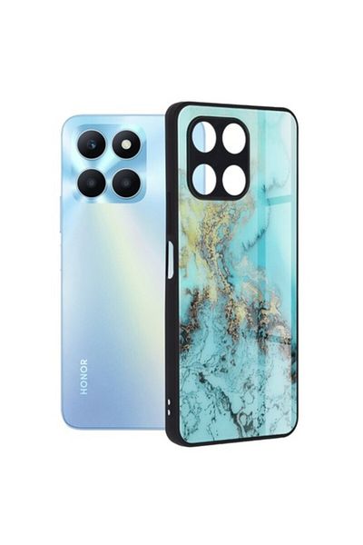 Dali Protective Case Compatible with Honor X6a, Glaze Series, TPU, Blue Ocean, Multicolor