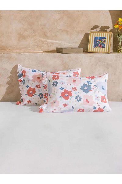 LC Waikiki Lcw Home Flower Printed Pillow Case 2-Piece 50X70 cm (W5)