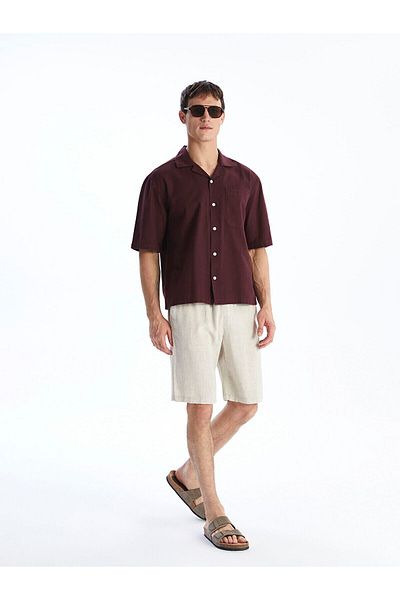 LC Waikiki Ανδρικό σορτς Standard Mold Linen Blend