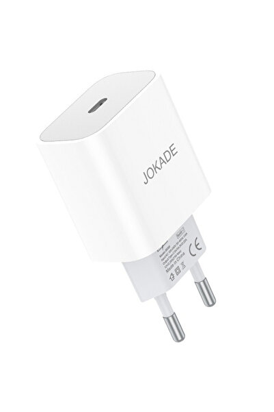 JOKADE Φορτιστής δικτύου JOKADE, PD 27W, Γρήγορη φόρτιση, USB-C, Λευκό