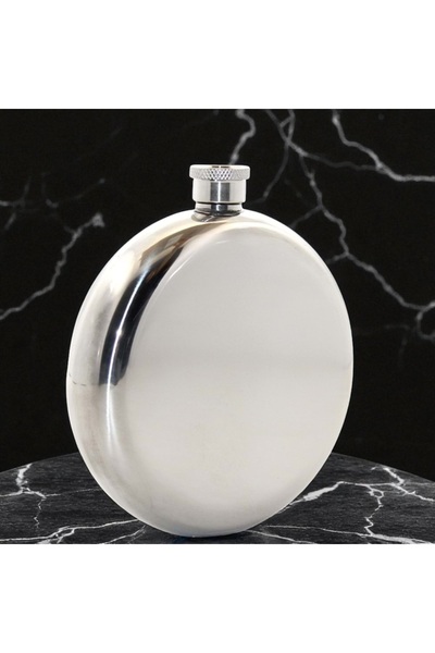 Kuzey Tacı Stainless Steel Round 8 oz Single Flask Vip