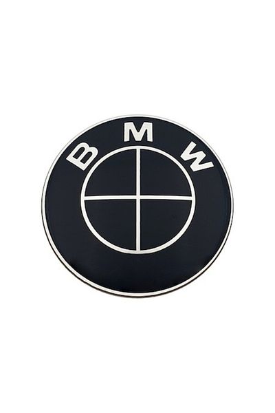 Silverline Emblemă volan BMW, autoadezivă, 44 mm, complet neagră