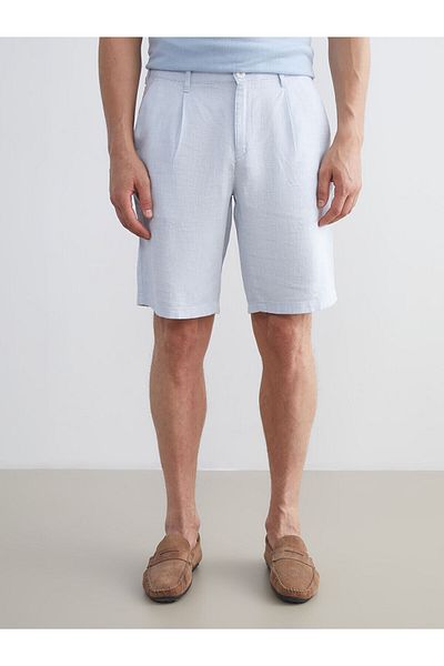 LC Waikiki Pantaloni scurți pentru bărbați din amestec de in