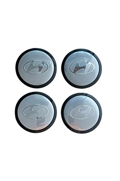 MAF Set de 4 capace de roată 76mm exterior, 60mm interior - Hyundai argintiu ...