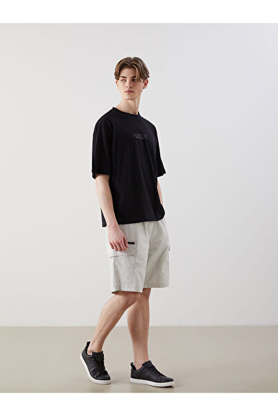 LC Waikiki Nevavm Comfortable Fit Men's Cargo Shorts with Difference