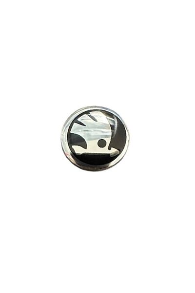 MAF Emblemă cheie Skoda - Negru 14mm diametru