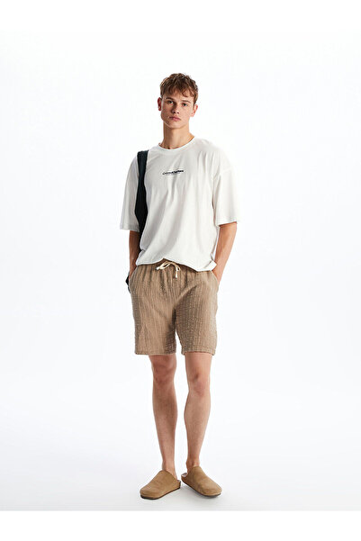 LC Waikiki Özmarka New Season Comfortable Fit Muslin Men's Shorts