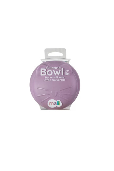 Melii Μπολ σιλικόνης με καπάκι, , Μοντέλο γάτας