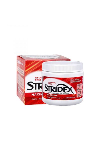 Stridex Stridex Alcohol-Free Acne Treatment Cotton Pads 90 Count
