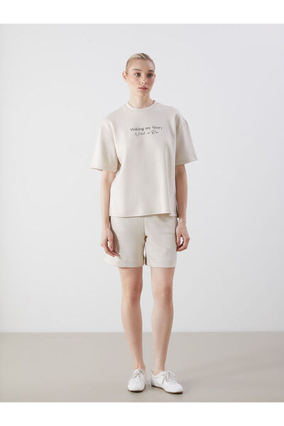 LC Waikiki شورت نسائي بخصر مطاطي