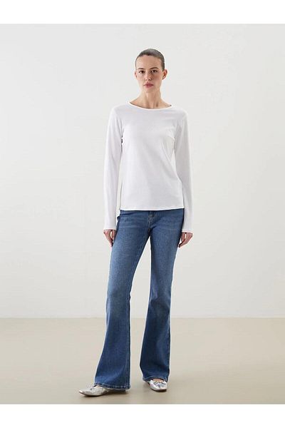 LC Waikiki Γυναικείο μπλουζάκι LCWAIKIKI Classic Crew Neck (W5)