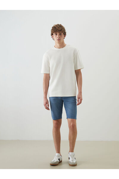 LC Waikiki شورت جينز سوبر سكينى فيت للرجال من بيك الموسم الجديد