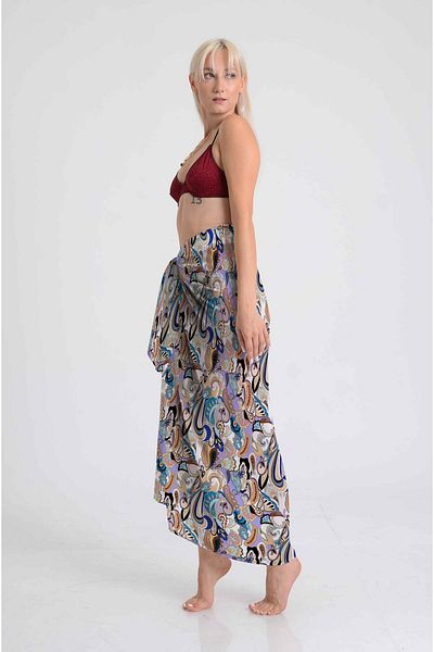 DESENİX Pastel Paisley Patterned Romantic Elegance |   100X145Cm |   Chiffon & Satin