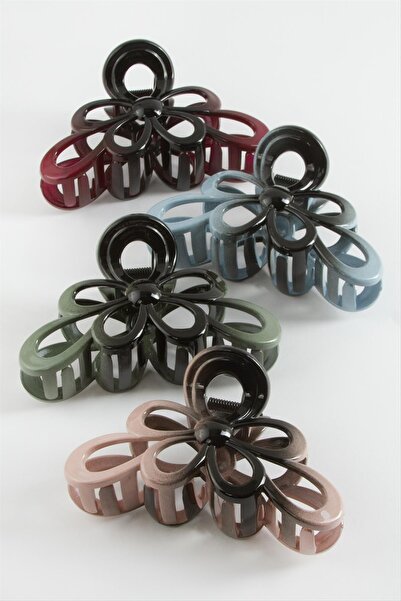 FREEDOM STOREE Cataramă cu agrafă colorată cu flori 12 cm