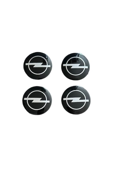 MAF Set 4 embleme stickere abtibild Opel din tabla (aluminiu) autoadezive 56m...