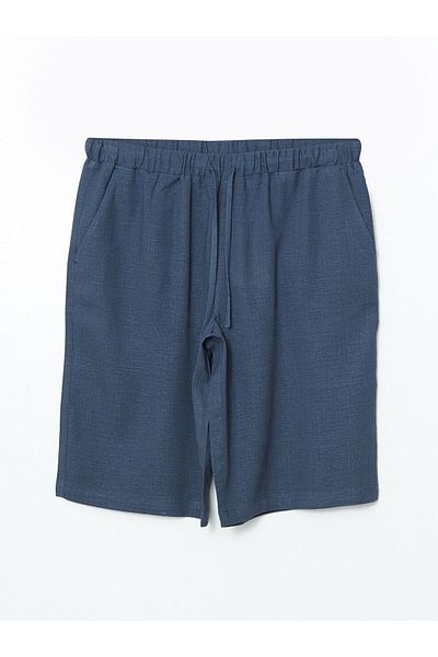 LC Waikiki New Season Women's Shorts with Elastic Waist and Linen Blend - S5Jy63Z8