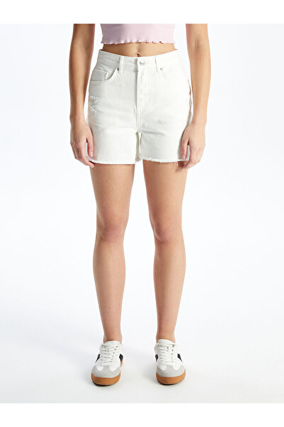 LC Waikiki Γυναικείο τζιν σορτς XSIDE ψηλόμεσο στενό