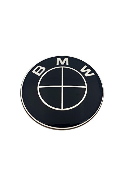 Silverline Emblemă autoadezivă pentru volan BMW, 44 mm, negru complet