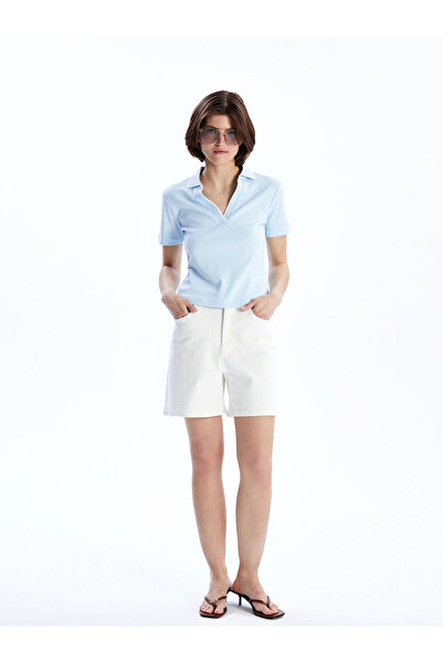 LC Waikiki Vizyon New Season Slim Fit Women's Jean Shorts