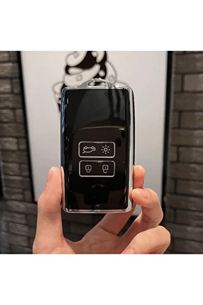 MAF Husă de protecție pentru cheie Renault, 4 butoane, neagră