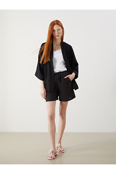 LC Waikiki Γυναικείο σορτς με ελαστική μέση με υφή