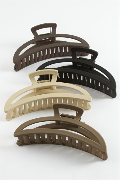 Ronanna مشبك ملون بيضاوي 12 سم